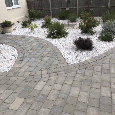 Little Downham driveway and plant bedding 2