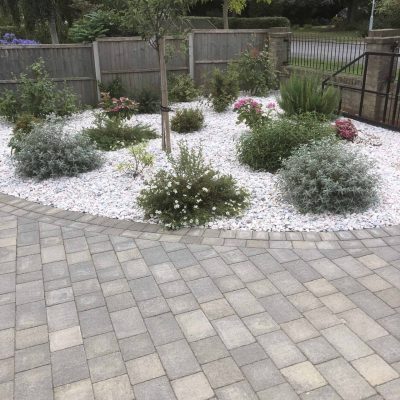 Little Downham driveway and plant bedding